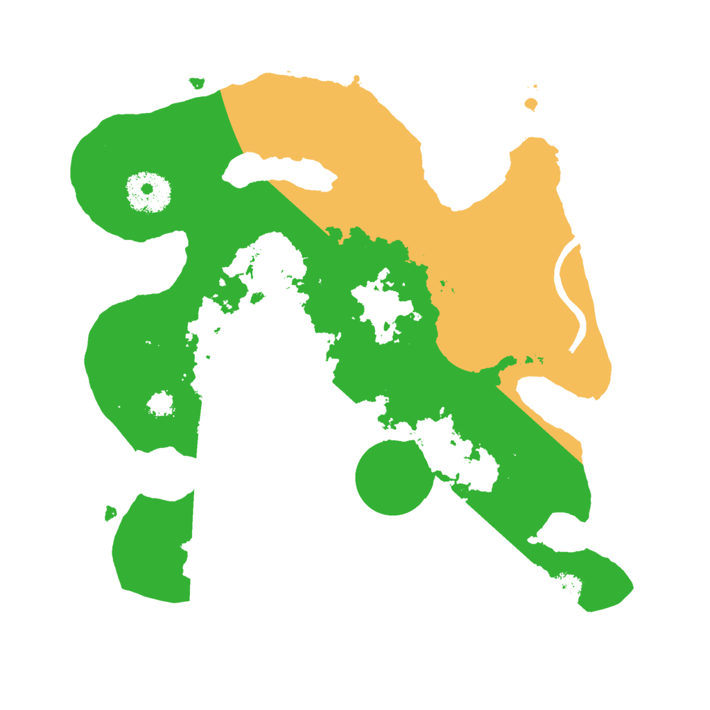 Biome Rust Map: Procedural Map, Size: 2500, Seed: 158361285