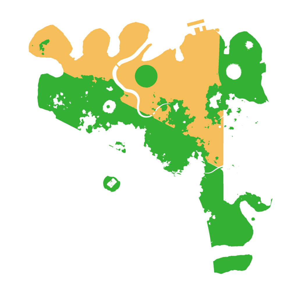Biome Rust Map: Procedural Map, Size: 3500, Seed: 3233321