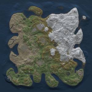 Thumbnail Rust Map: Procedural Map, Size: 3850, Seed: 2112745410, 20 Monuments