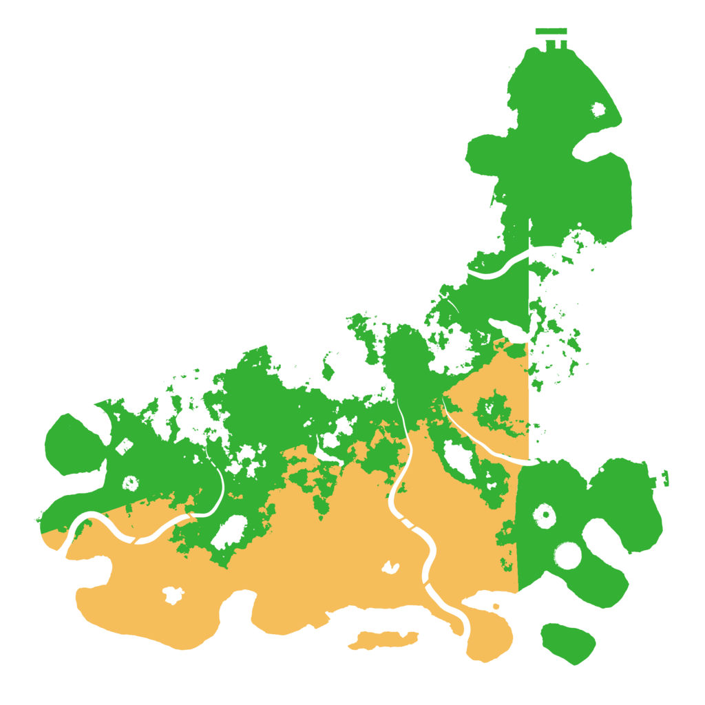 Biome Rust Map: Procedural Map, Size: 4550, Seed: 648252