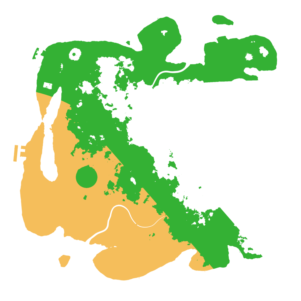 Biome Rust Map: Procedural Map, Size: 3700, Seed: 1383282477