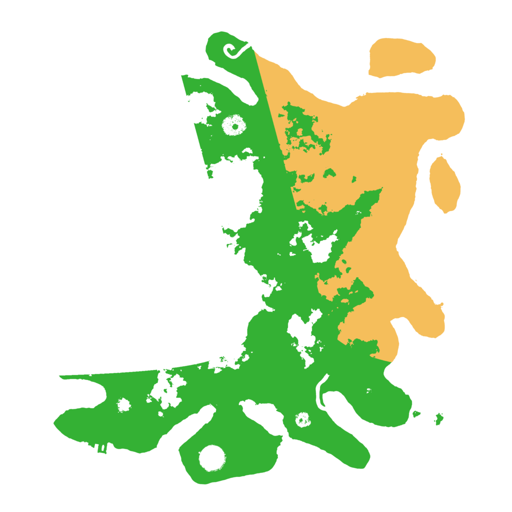 Biome Rust Map: Procedural Map, Size: 3500, Seed: 140