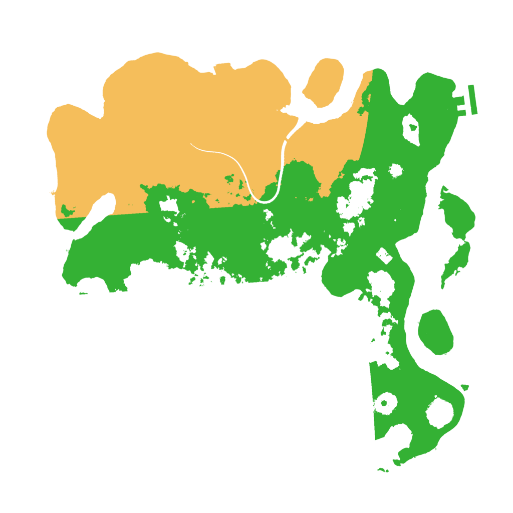 Biome Rust Map: Procedural Map, Size: 3500, Seed: 23742875