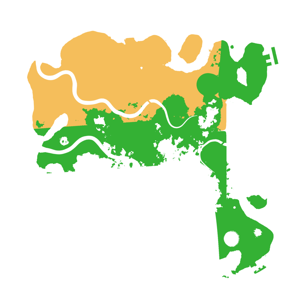 Biome Rust Map: Procedural Map, Size: 3500, Seed: 23742875