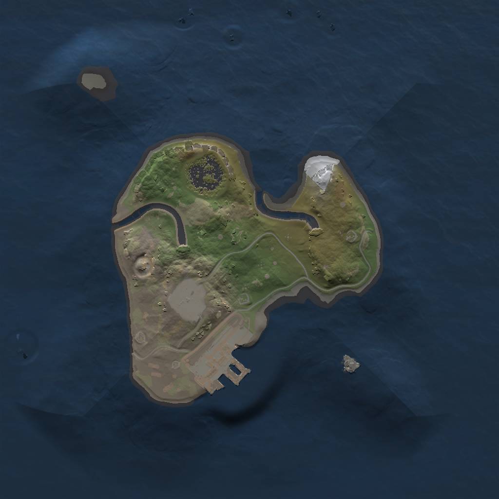 Rust Map: Procedural Map, Size: 1500, Seed: 744516050, 5 Monuments