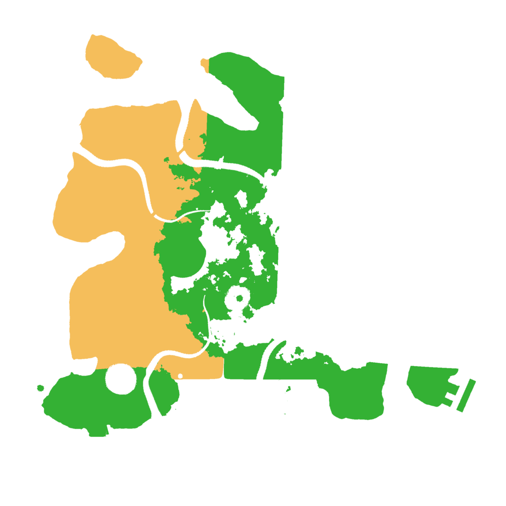 Biome Rust Map: Procedural Map, Size: 3000, Seed: 2059397741