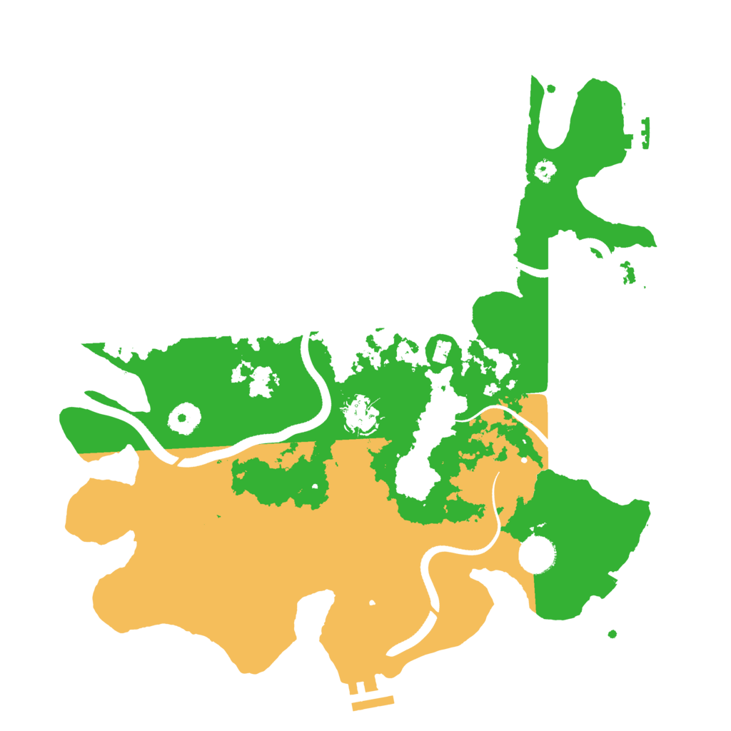 Biome Rust Map: Procedural Map, Size: 3500, Seed: 2078660963