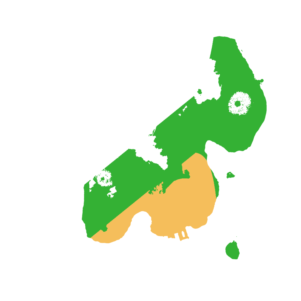 Biome Rust Map: Procedural Map, Size: 2000, Seed: 184573