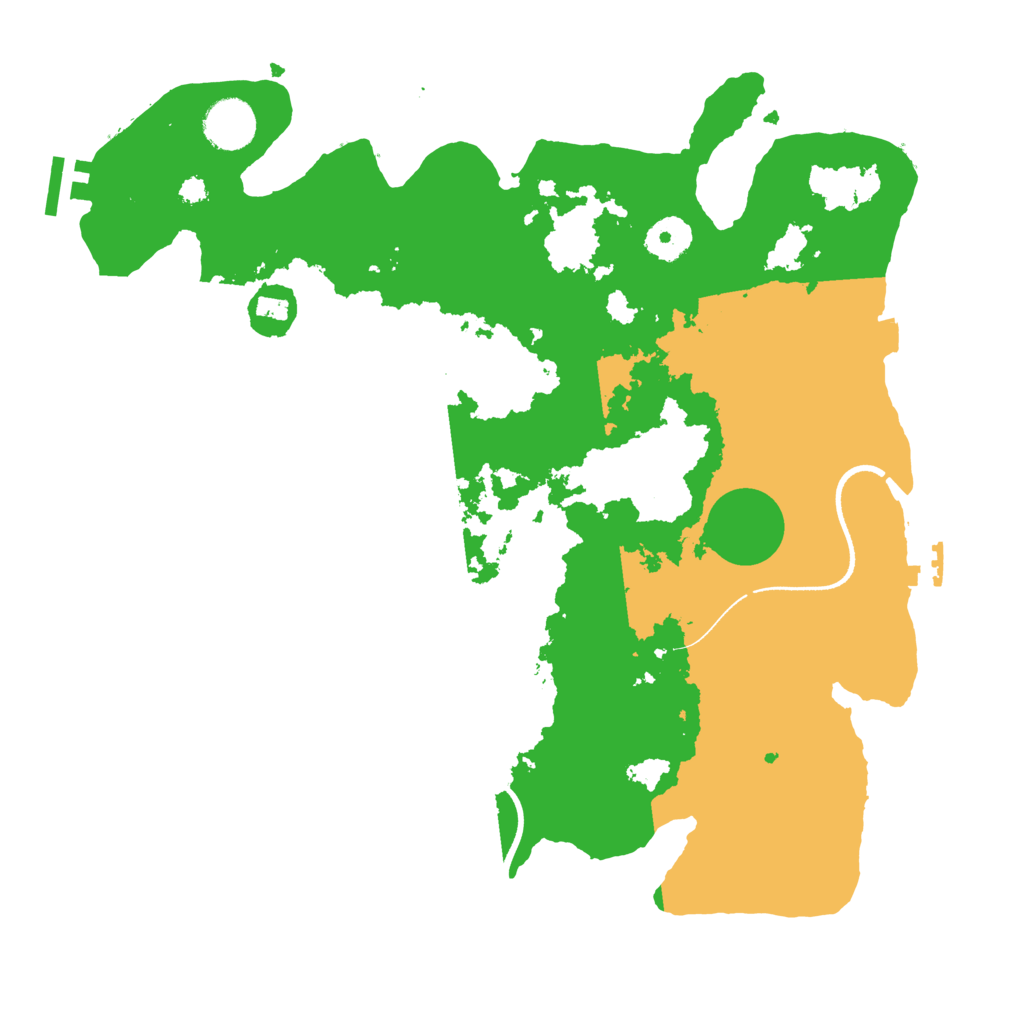 Biome Rust Map: Procedural Map, Size: 3500, Seed: 649427238