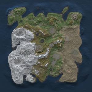 Thumbnail Rust Map: Procedural Map, Size: 3500, Seed: 649427238, 20 Monuments