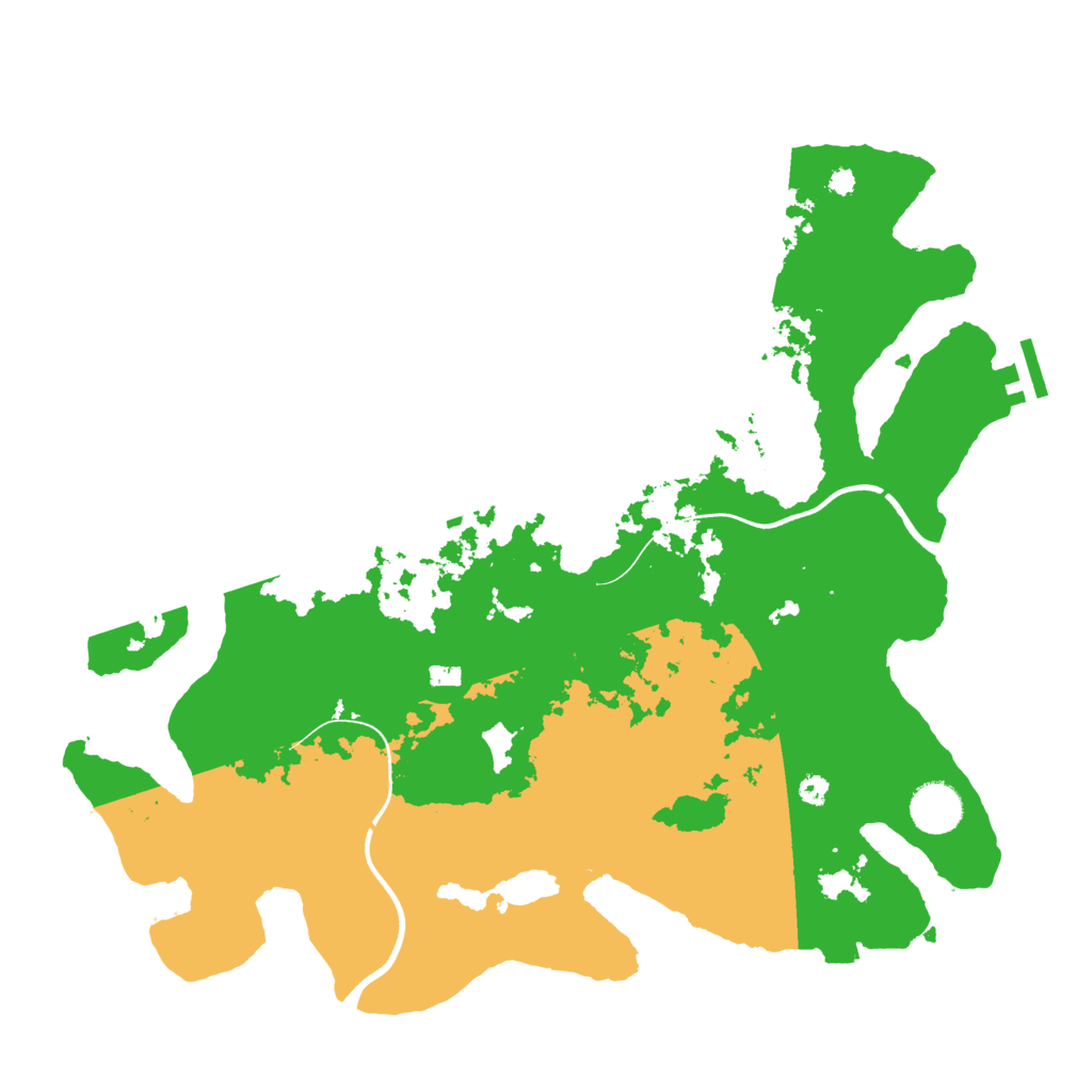 Biome Rust Map: Procedural Map, Size: 3700, Seed: 316