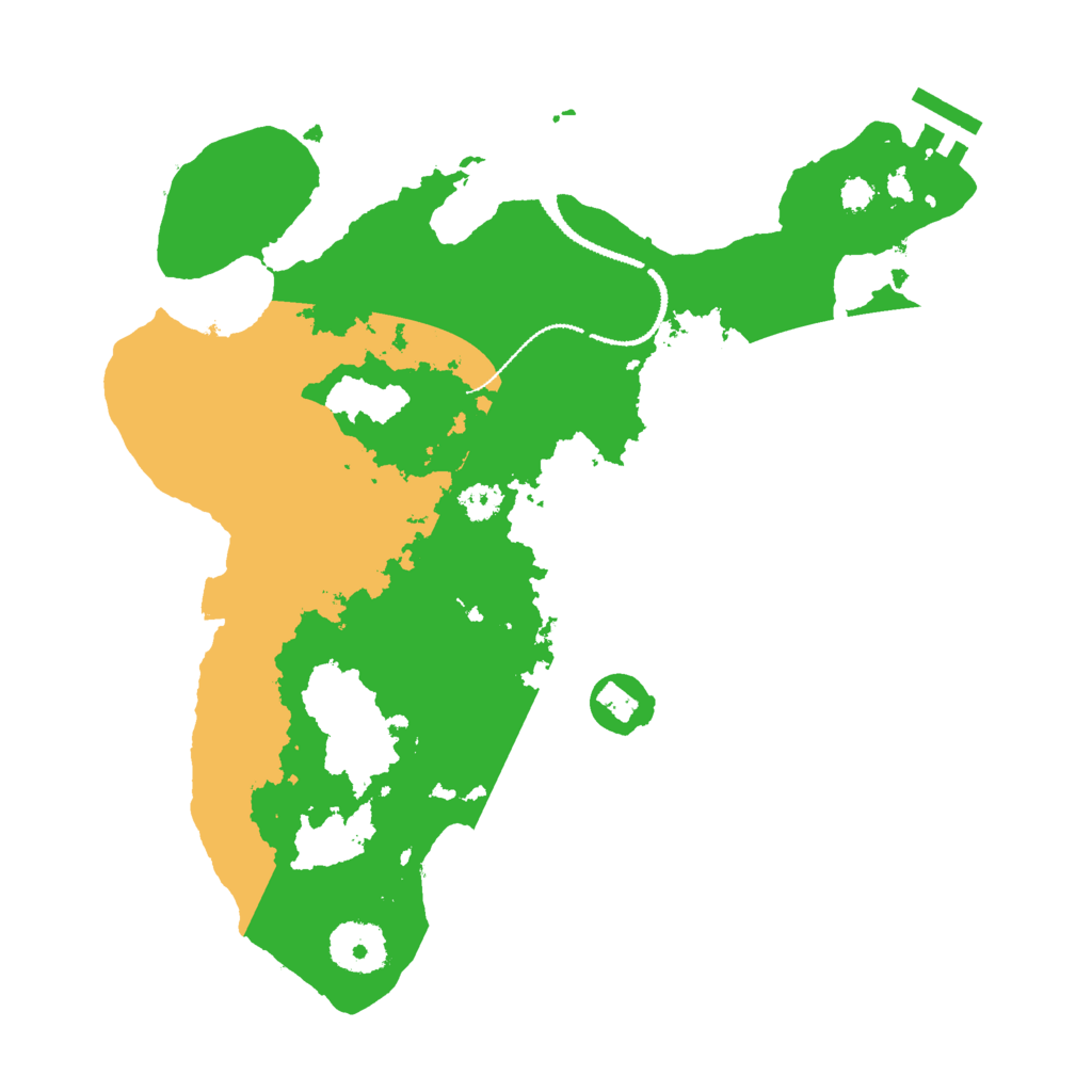 Biome Rust Map: Procedural Map, Size: 3000, Seed: 1523148166