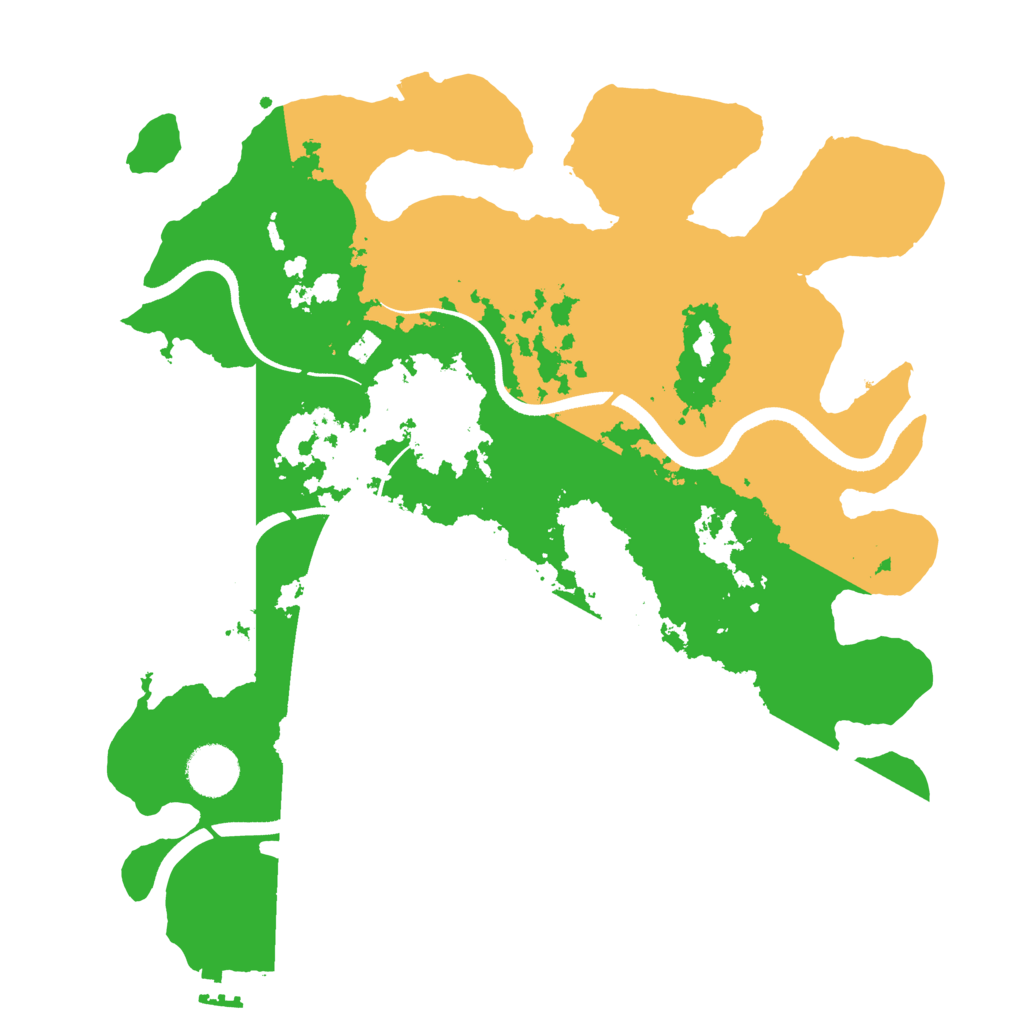 Biome Rust Map: Procedural Map, Size: 3500, Seed: 915228476