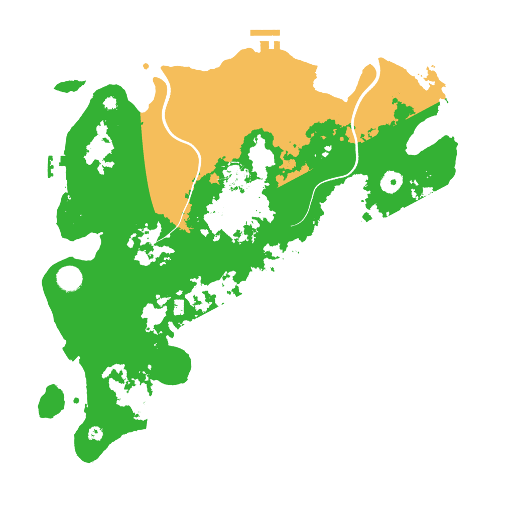 Biome Rust Map: Procedural Map, Size: 3500, Seed: 77227771