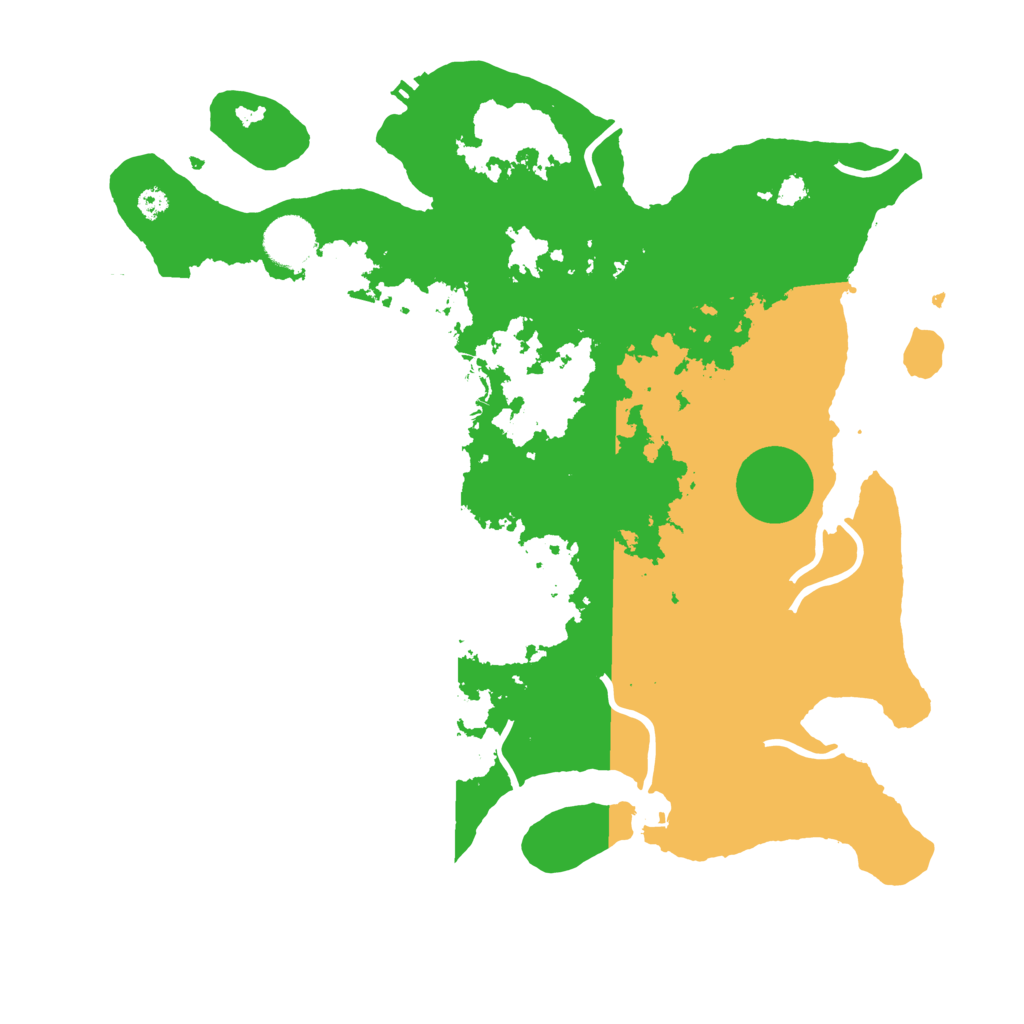 Biome Rust Map: Procedural Map, Size: 3500, Seed: 1836491243