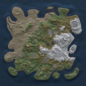 Thumbnail Rust Map: Procedural Map, Size: 4000, Seed: 1071495648, 20 Monuments