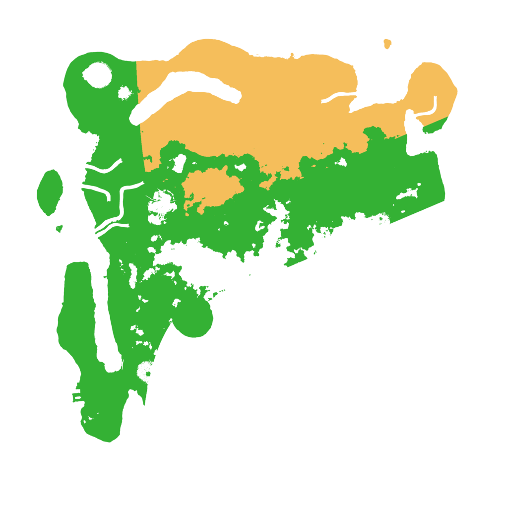 Biome Rust Map: Procedural Map, Size: 3500, Seed: 1070208281