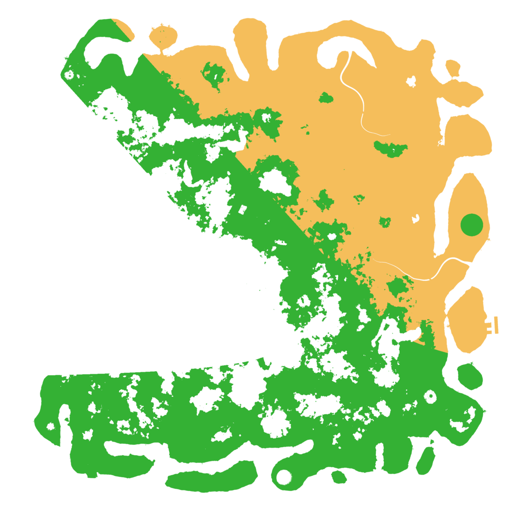 Biome Rust Map: Procedural Map, Size: 6000, Seed: 256483