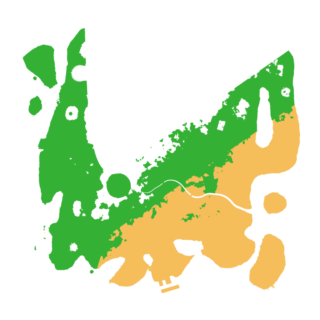 Biome Rust Map: Procedural Map, Size: 3500, Seed: 494534809