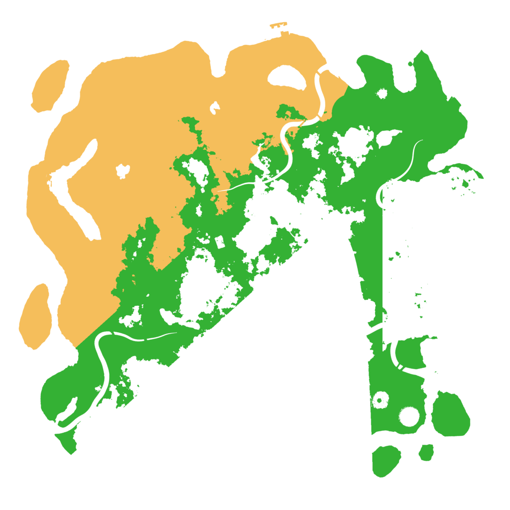 Biome Rust Map: Procedural Map, Size: 4500, Seed: 262130449