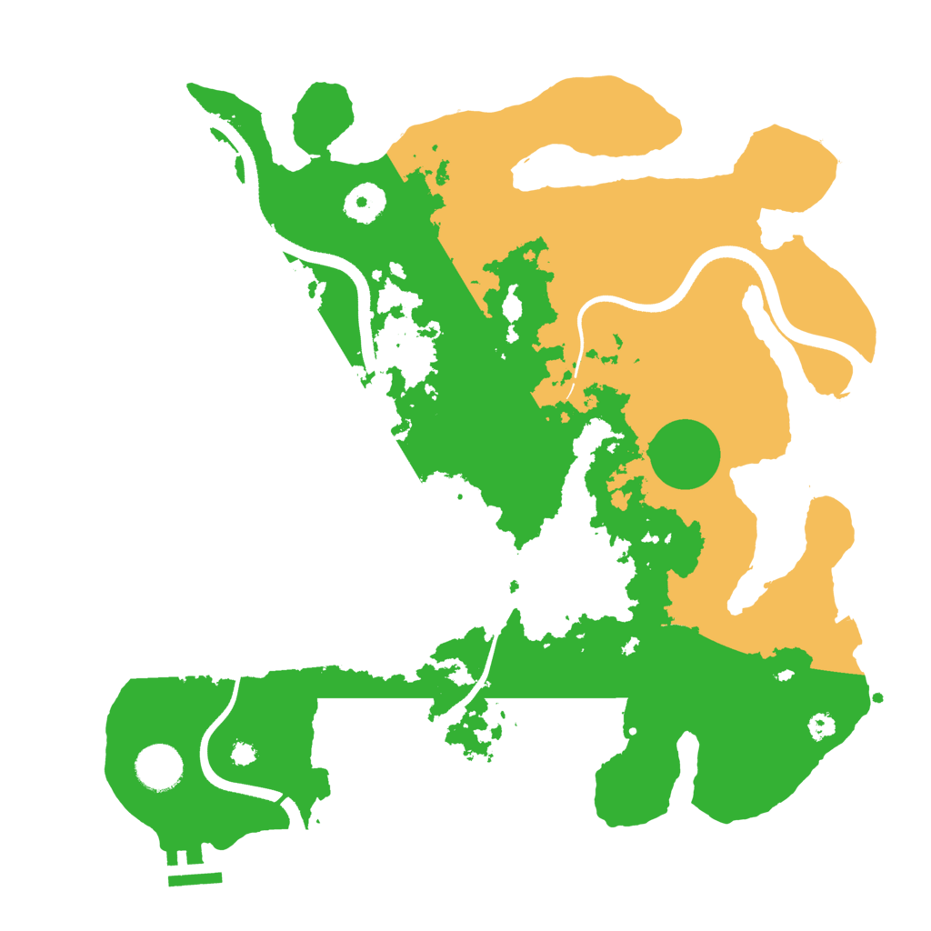 Biome Rust Map: Procedural Map, Size: 3500, Seed: 1006858215