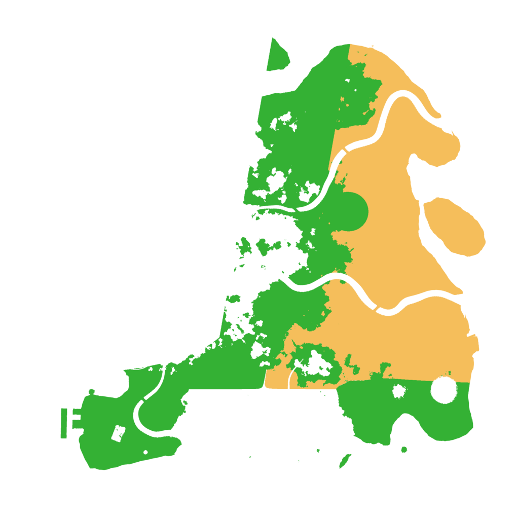 Biome Rust Map: Procedural Map, Size: 3500, Seed: 170000