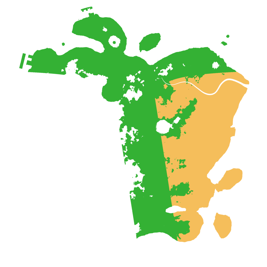Biome Rust Map: Procedural Map, Size: 3500, Seed: 370395621