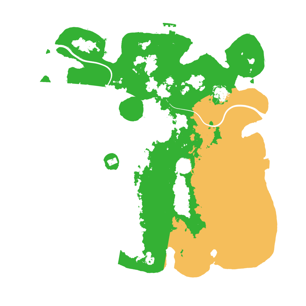 Biome Rust Map: Procedural Map, Size: 3500, Seed: 121315425
