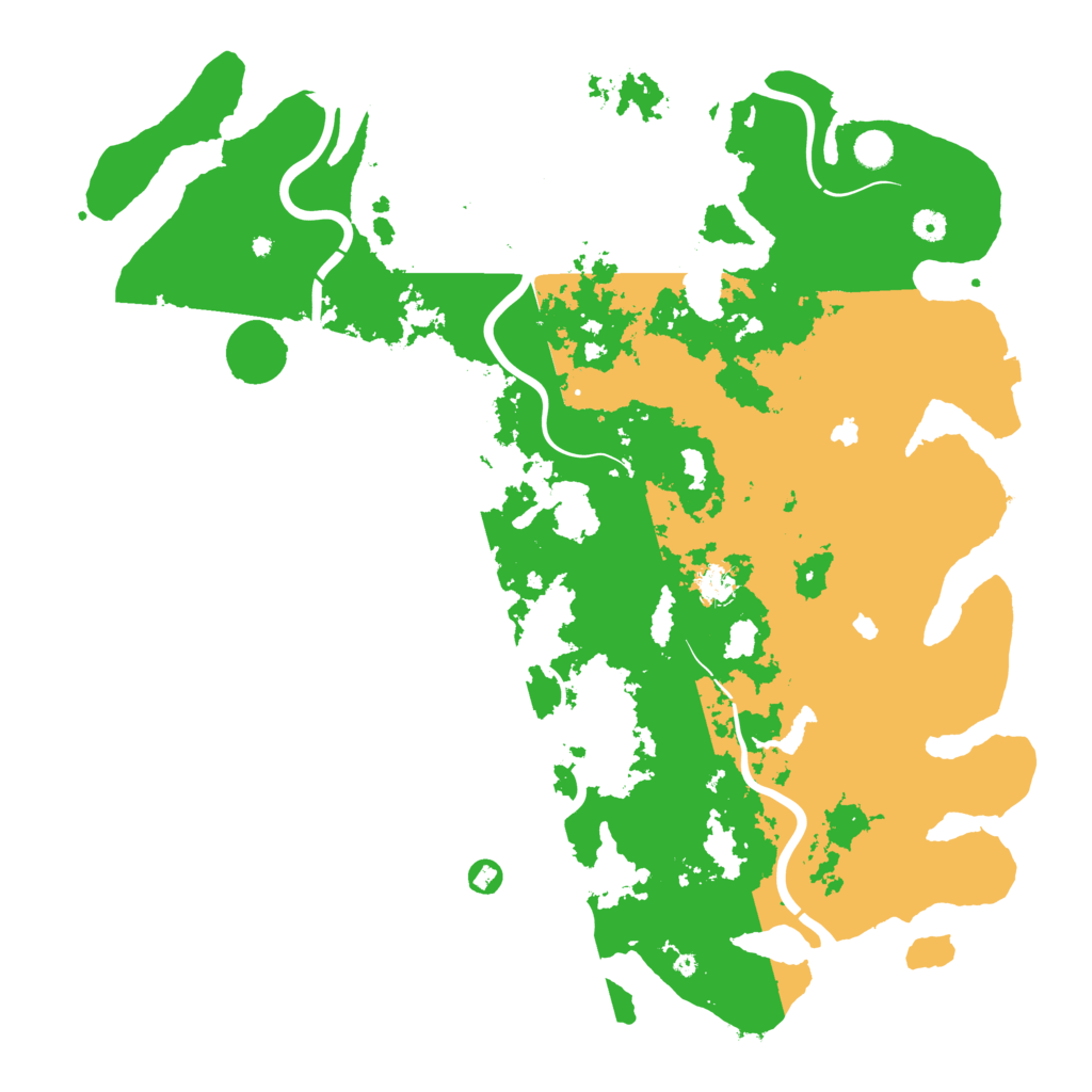 Biome Rust Map: Procedural Map, Size: 5000, Seed: 1666