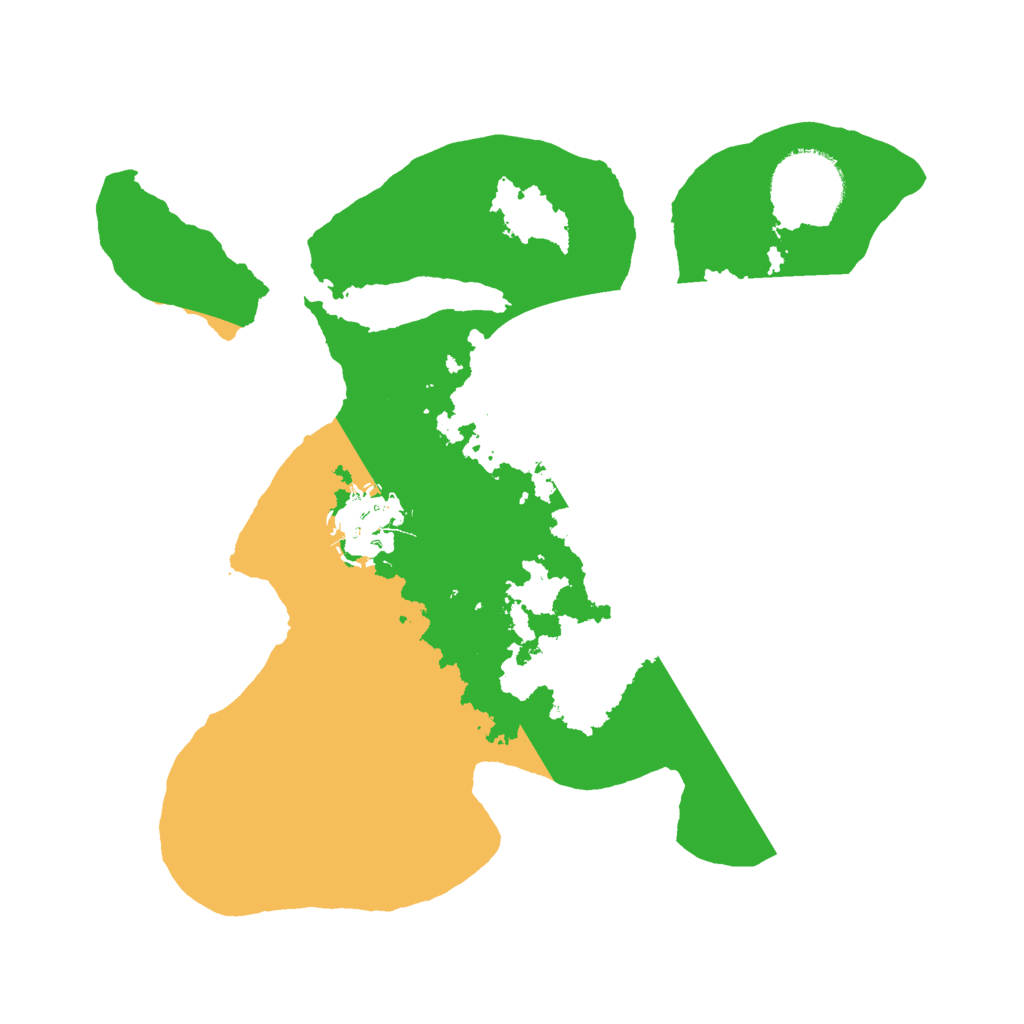 Biome Rust Map: Barren, Size: 2500, Seed: 53467