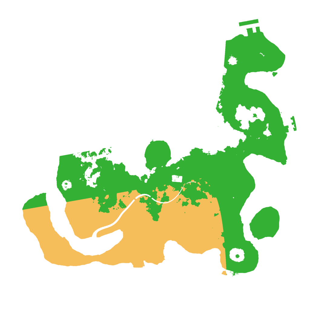 Biome Rust Map: Procedural Map, Size: 3200, Seed: 45