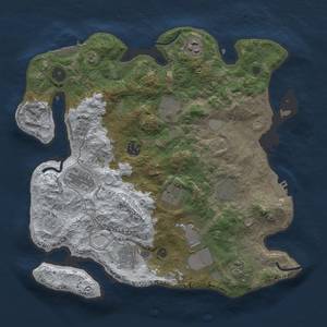 Thumbnail Rust Map: Procedural Map, Size: 3500, Seed: 219934648, 19 Monuments