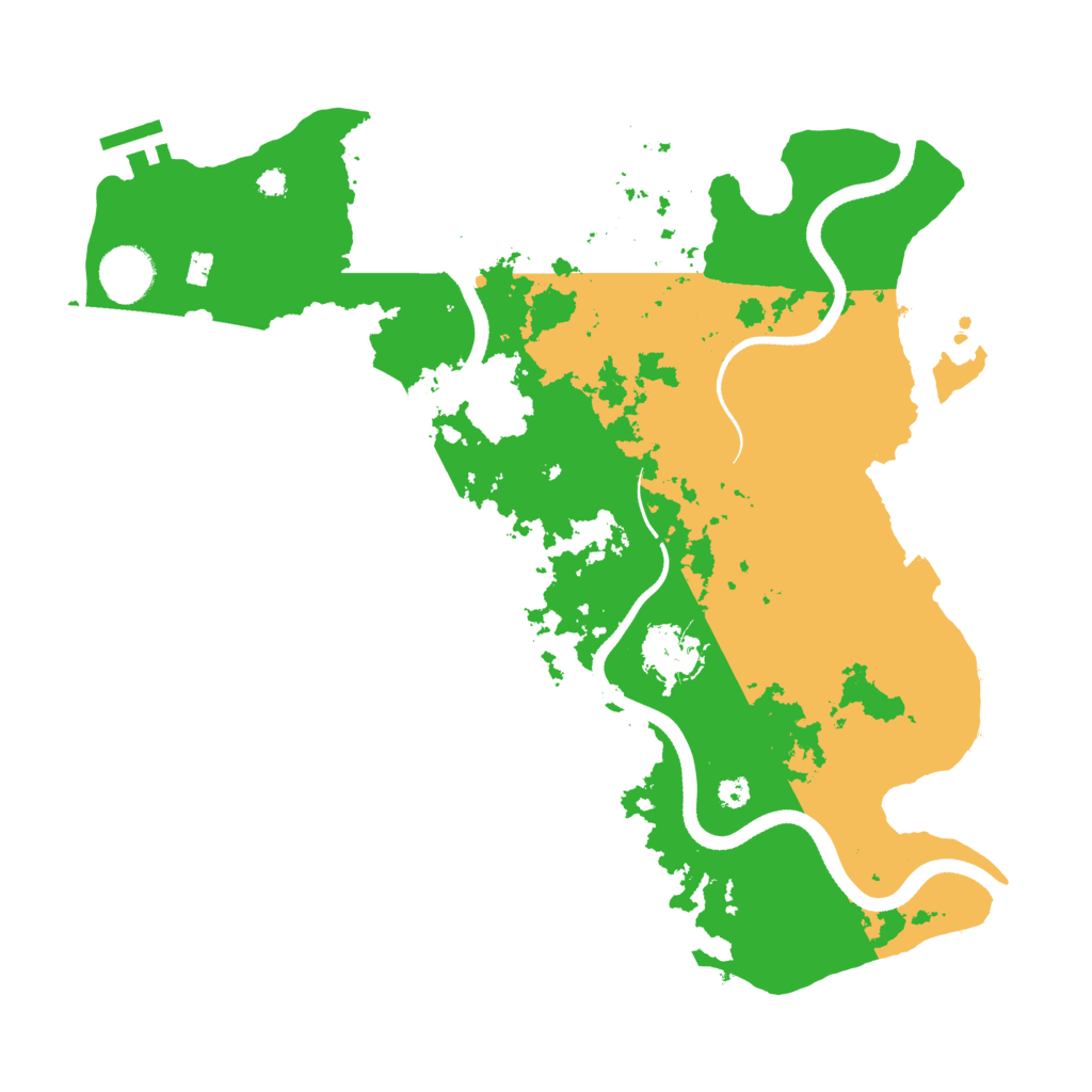 Biome Rust Map: Procedural Map, Size: 3500, Seed: 219934648