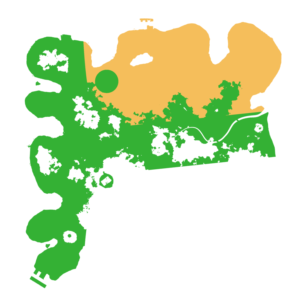 Biome Rust Map: Procedural Map, Size: 3500, Seed: 2055321741