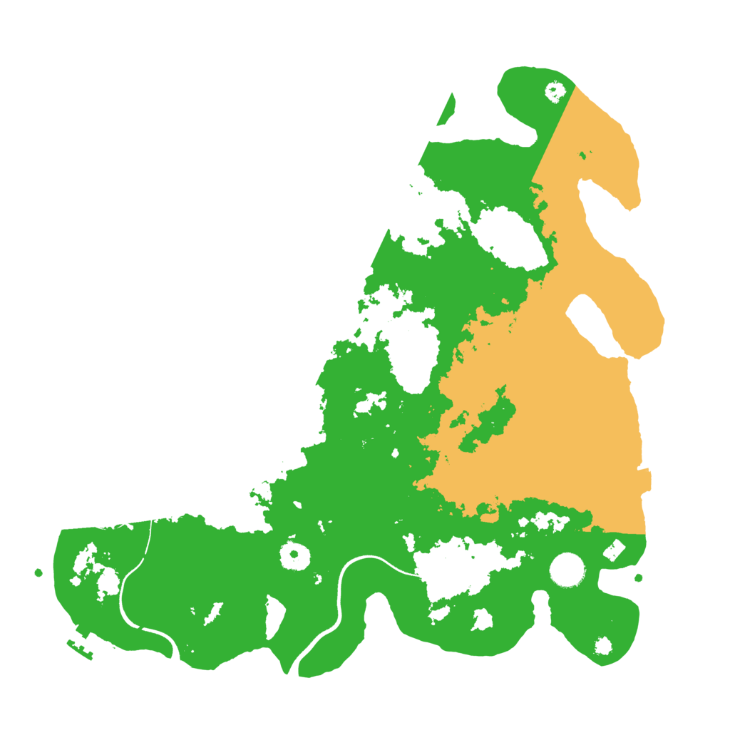 Biome Rust Map: Procedural Map, Size: 3700, Seed: 94691078
