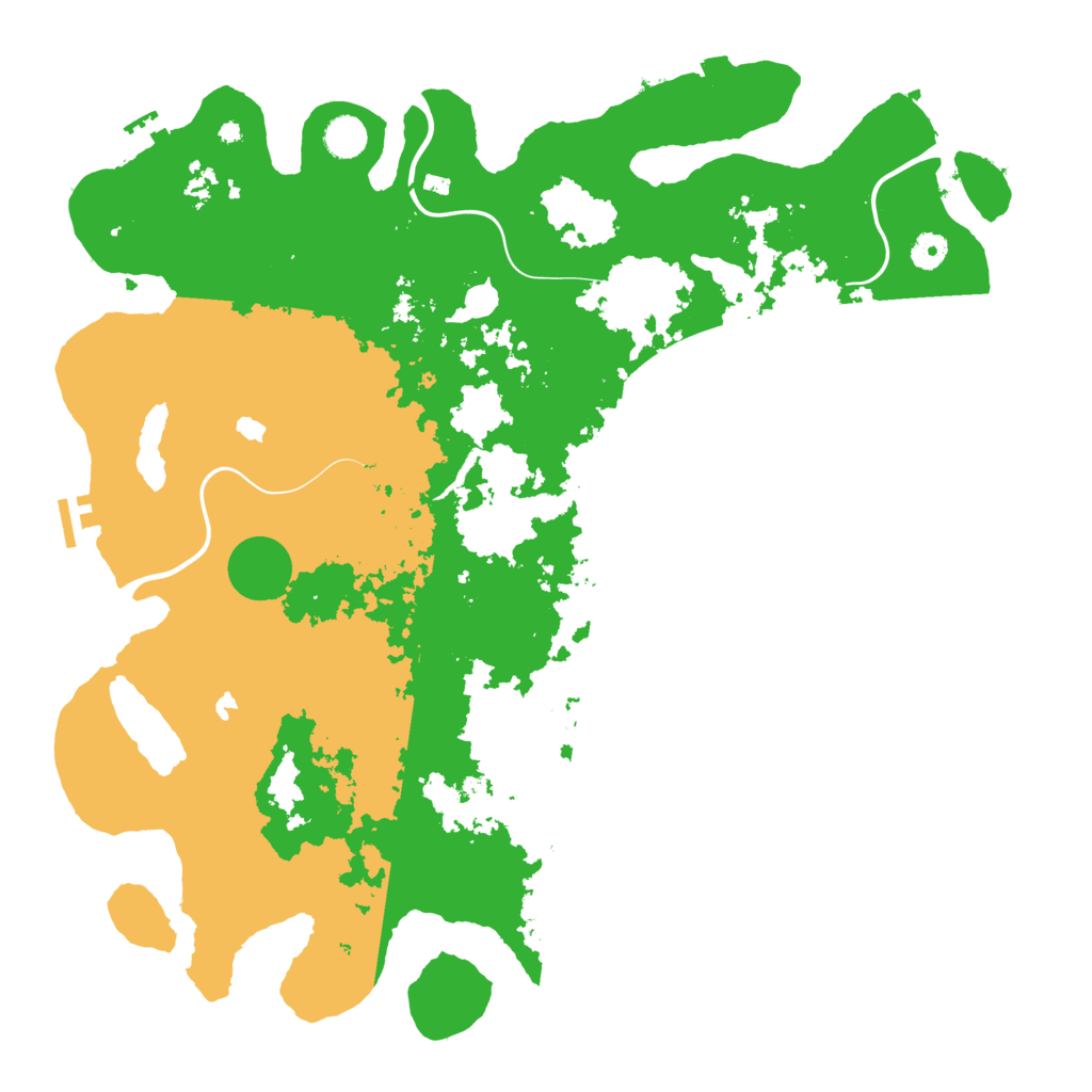 Biome Rust Map: Procedural Map, Size: 4500, Seed: 376226065