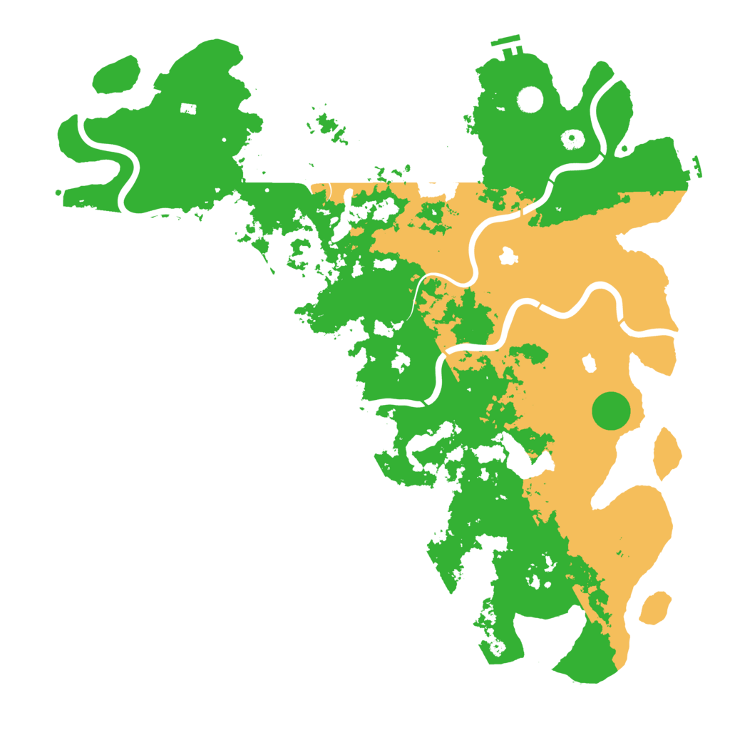 Biome Rust Map: Procedural Map, Size: 5000, Seed: 130357