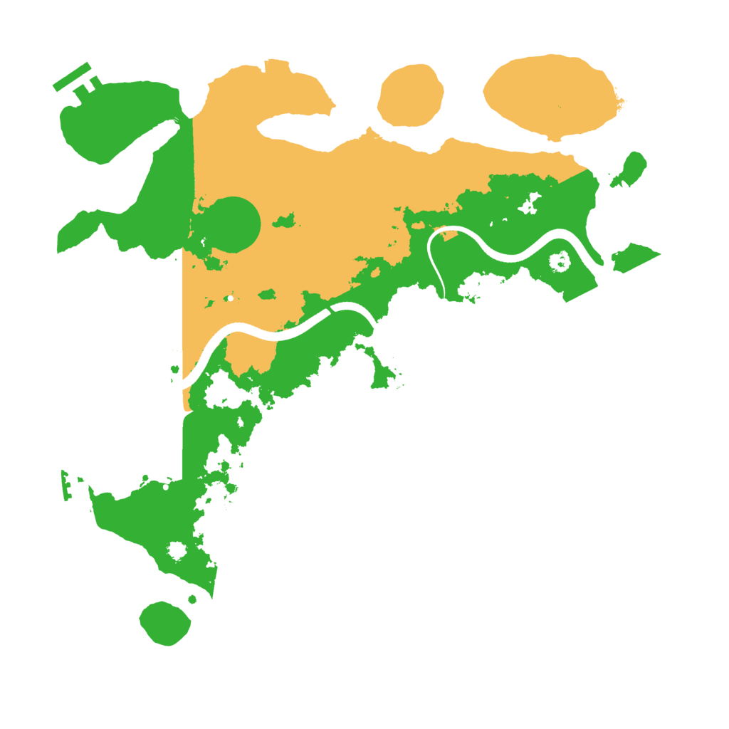Biome Rust Map: Procedural Map, Size: 3500, Seed: 368631109