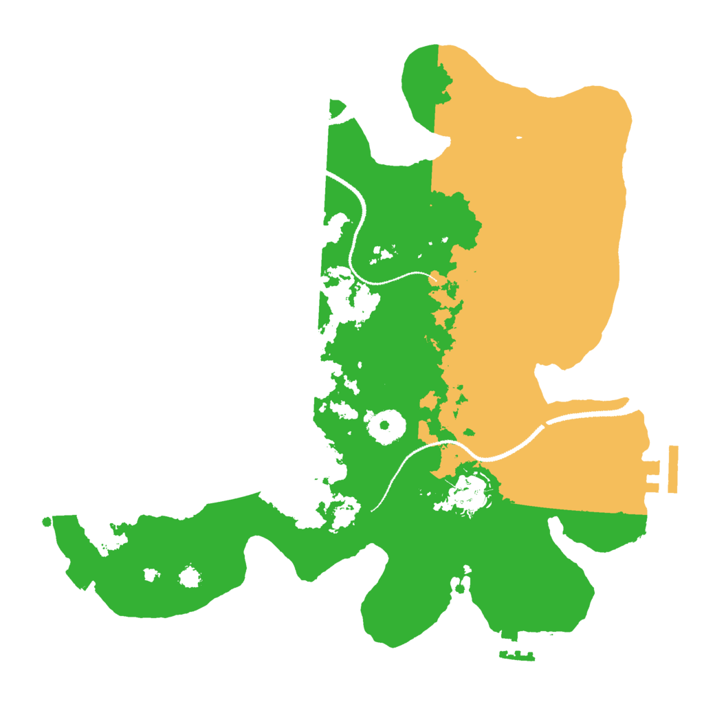 Biome Rust Map: Procedural Map, Size: 3000, Seed: 904528551