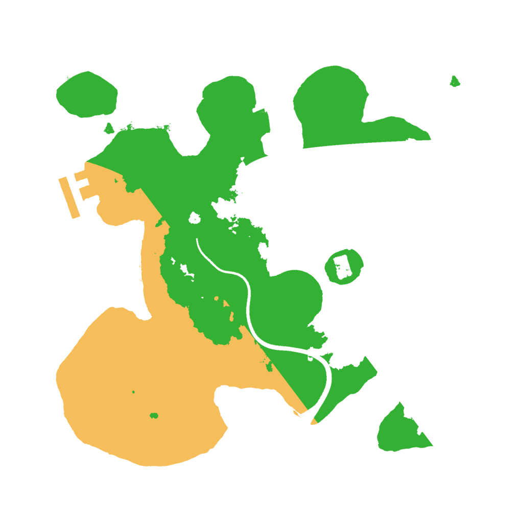 Biome Rust Map: Procedural Map, Size: 2500, Seed: 1271147242