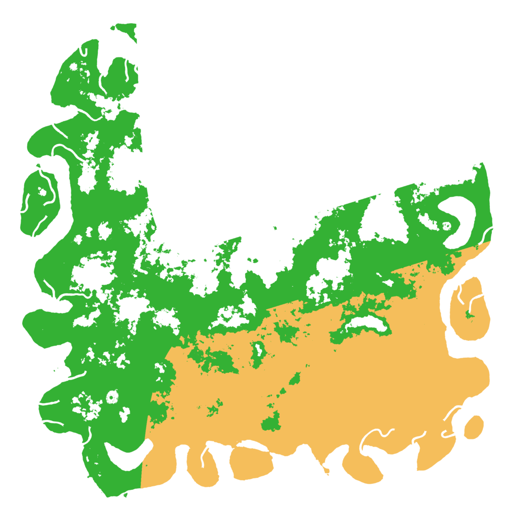 Biome Rust Map: Procedural Map, Size: 6000, Seed: 33302998