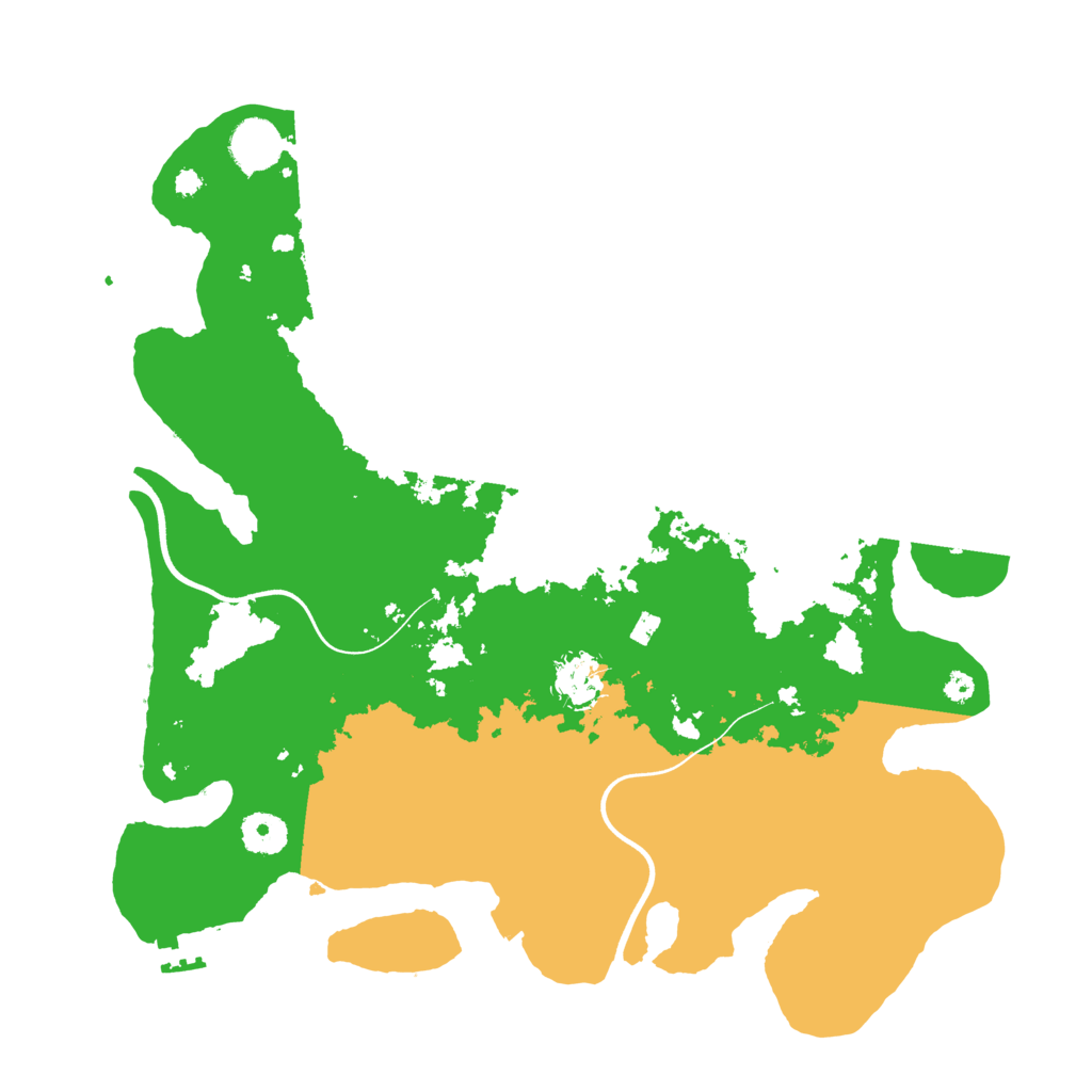 Biome Rust Map: Procedural Map, Size: 3700, Seed: 917870983