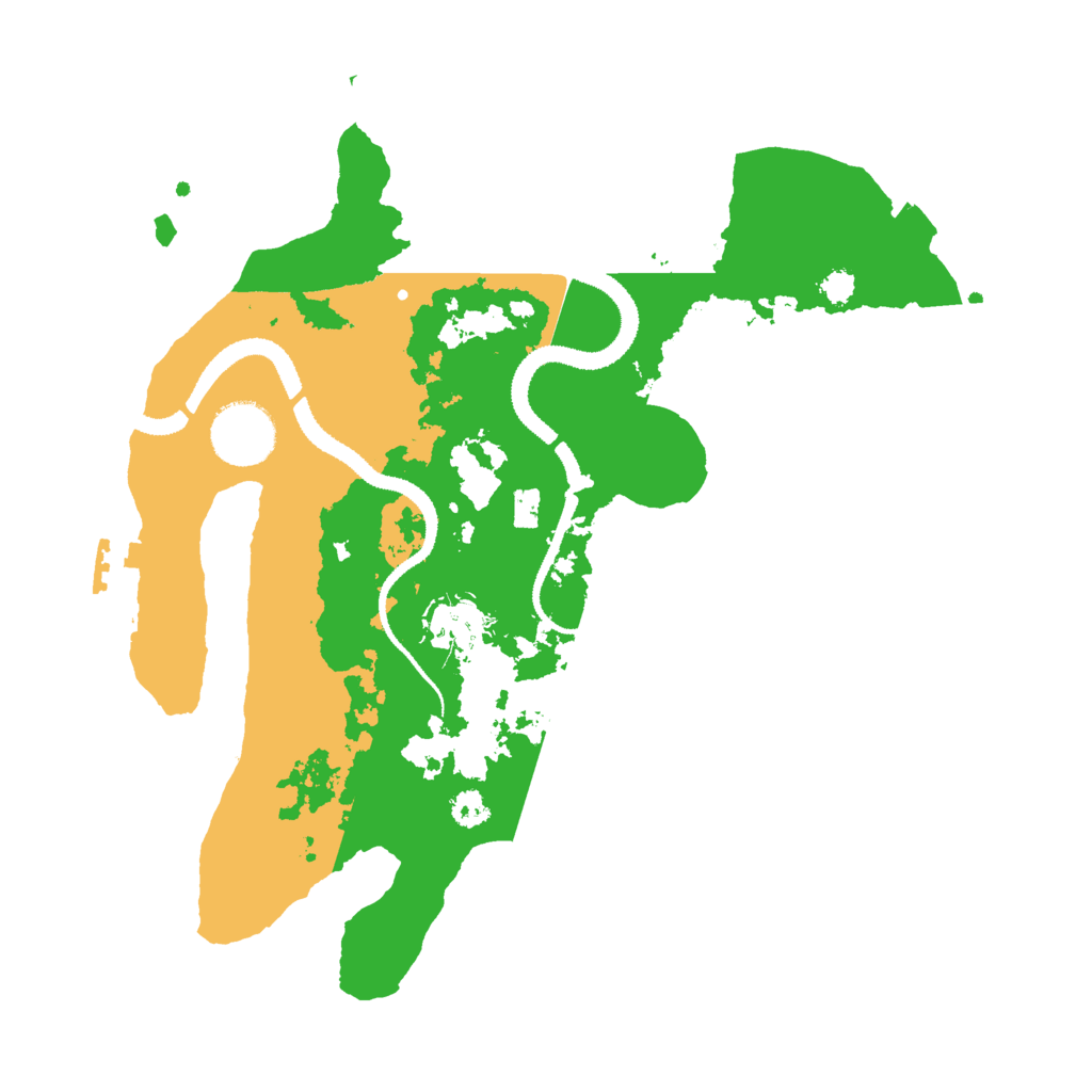 Biome Rust Map: Procedural Map, Size: 3000, Seed: 88031173