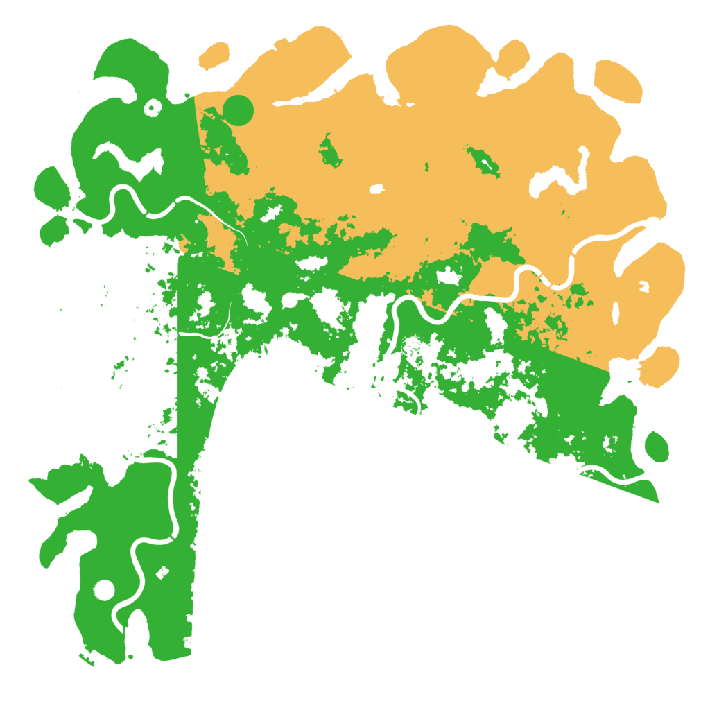 Biome Rust Map: Procedural Map, Size: 6000, Seed: 1241149981