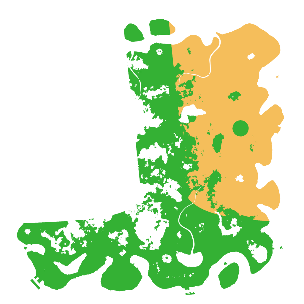 Biome Rust Map: Procedural Map, Size: 5000, Seed: 436841