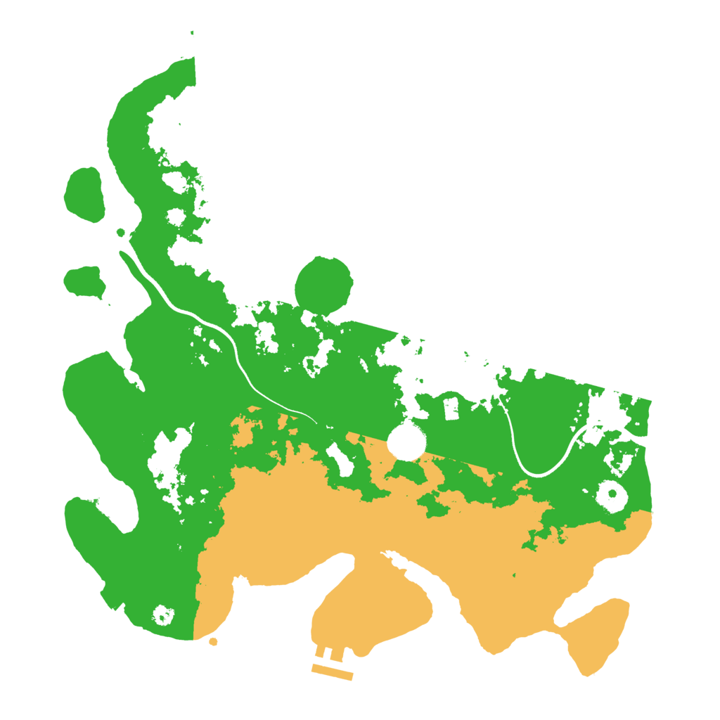 Biome Rust Map: Procedural Map, Size: 3500, Seed: 643544