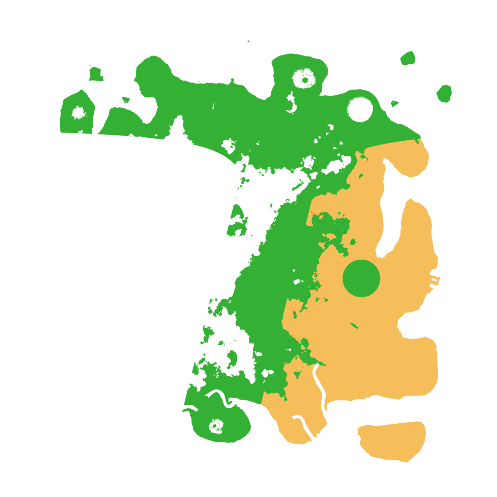 Biome Rust Map: Procedural Map, Size: 3500, Seed: 980309298