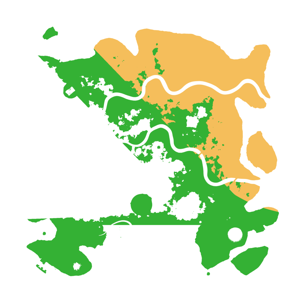 Biome Rust Map: Procedural Map, Size: 3700, Seed: 489256153