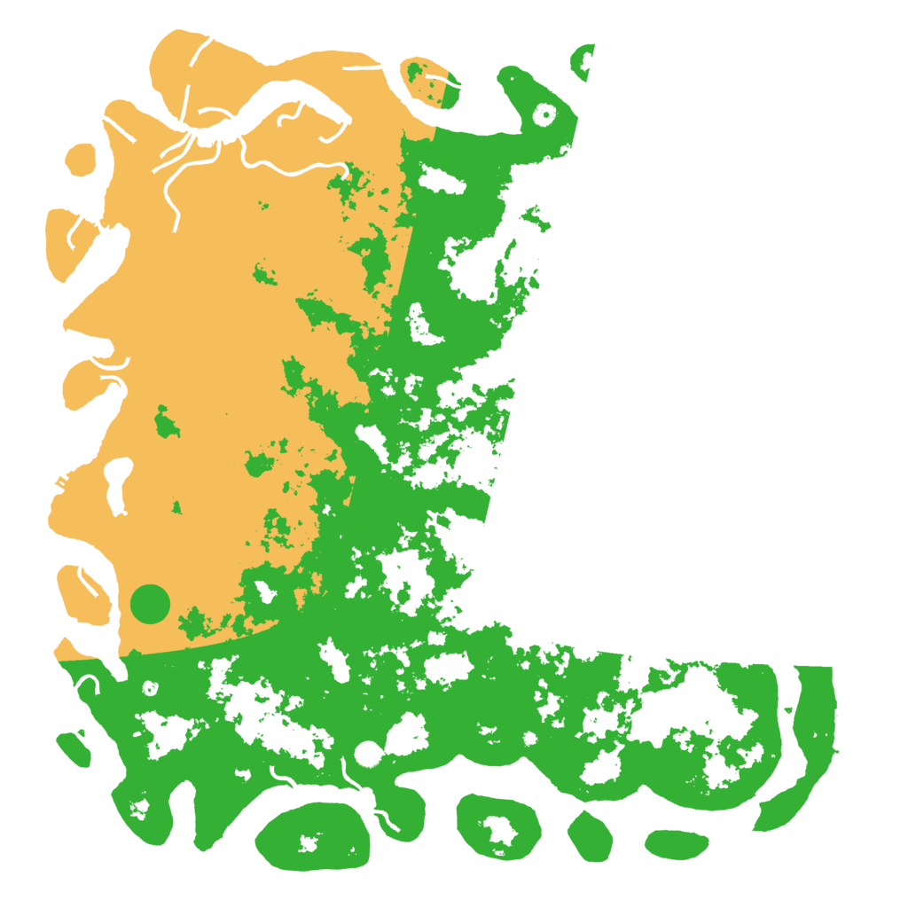 Biome Rust Map: Procedural Map, Size: 6000, Seed: 99595444