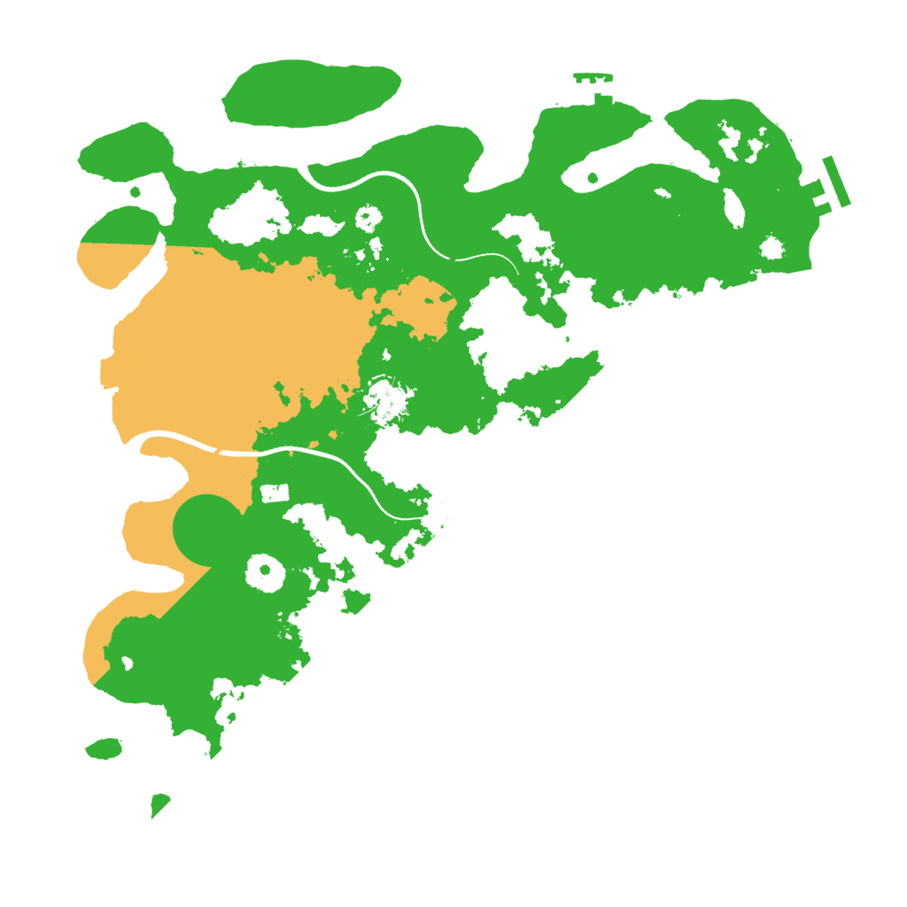 Biome Rust Map: Procedural Map, Size: 3500, Seed: 705074411